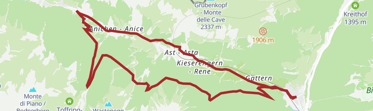 Route map: Panoramic Tour in Pflersch